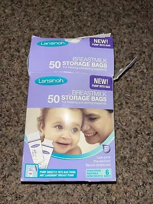 Lansinoh Breast Milk Storage Bags Breastmilk Pouches 61 • £15