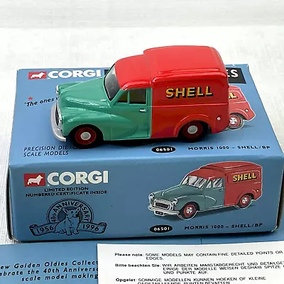 1996 CORGI Morris Minor 1000 SHELL BP Precision Model Delivery Truck 06501 New • $14.99