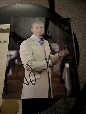 Signed Daniel Craig Photo COA • £59.99