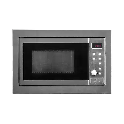 SIA 25L Integrated Built In Microwave & Grill Stainless Steel BIMG25SS • £149.99