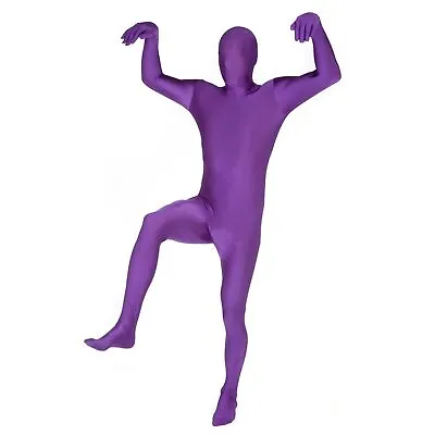 Purple Morphsuit M - XXL Men`s Women`s Skinsuit Zentai Suit Halloween Costume • $35.95