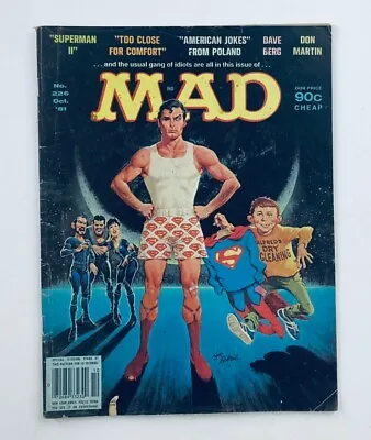 Mad Magazine October 1981 No. 226 Superman II 4.0 VG Very Good No Label • $12.95