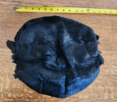 Vintage Black Fur Beaver Mink ? Muff Hand Warner Antique • $24.99