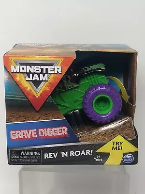 Authentic Monster Jam Rev 'N Roar Hot Rod 1:43 Race Mud Wheel Truck Grave Digger • $14.85