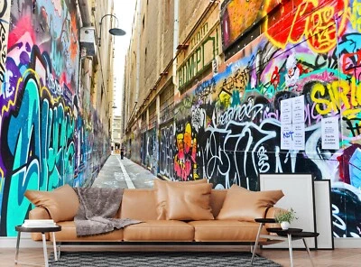 £95.99 • Buy Graffiti Wall Mural 3D Photo Wallpaper Giant Paper Poster Art Teenagers Kids