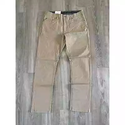 Member's Mark Men's Khaki Straight Fit Mason 5 Pocket Stretch Mason Pant 34 X 32 • $11.90