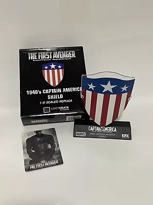 First Avenger: 1940's Captain America Shield Replica-LootCrate Exclusive 1:6 • £9.99