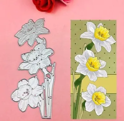 Flower Metal Cutting Dies DIY Scrapbooking Embossing Paper Cards Craft Embossing • £3.49