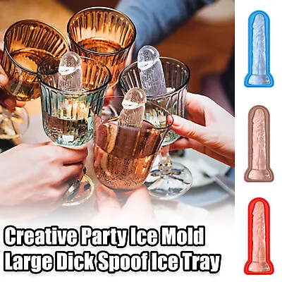 Elegant Drink Mold Whiskey Ice Cube Silicone Trays For Cocktails Diy Blocks Fun • £22.07