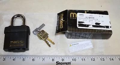 Medeco Assa Abloy Model 54715 Padlock With 2 Working Keys - New  • $97.50