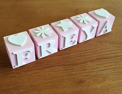 £6.50 • Buy Personalised Wooden Baby Name Letter Block- £6.50 Per Block Not Per Name