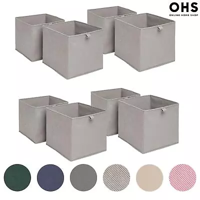 OHS Storage Cube Boxes For Toys Books Clothes Foldable Fabric Drawer Organiser • £21.99