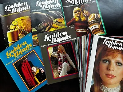 Lot Of 53 Vintage 1970’s Golden Hands Magazines~Sewing Knitting Crochet Craft • $39.98