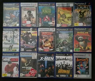 Playstation 2 PS2 Games 150+ To Choose From Simpsons Crash Lego Tekken Rugby WWE • $19.99