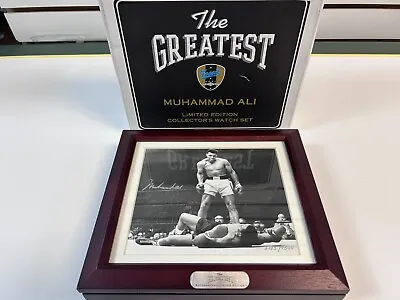 Muhammad Ali Signed Photo 5x6 With Fossil Watch Serial 6123/7500 Autographed • $300