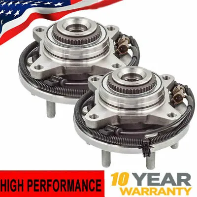 (2) Front Wheel Bearing Hub For 2015 2016 2017 Ford F-150 4X4 4WD 6 Lug W/ ABS • $163.76