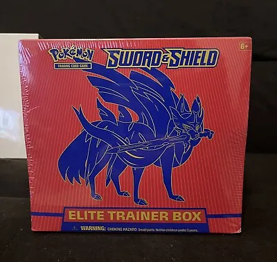 Pokemon Sword And Shield Base Set ETB Elite Trainer Box Zacian - Factory Sealed • $62