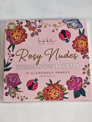NEW & UNOPENED Nicole Miller Rosy Nudes Eyeshadow Palette 16 Shades • $4.50