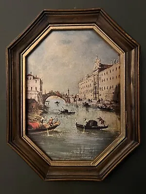 Venice Italy Rio Dei Mendicanti Canal Scene Framed Print • $32