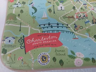 Spartina Wristlet Charleston South Carolina Map Wallet Purse • $32.99