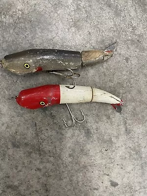 Vintage Rare Wood Wooden Mud Mudd Puppy Fishing Lures CC Roberts Mills • $119