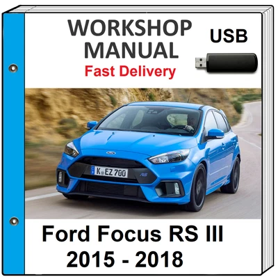 $14.99 • Buy Ford Focus Rs3 Rs Iii 2015 2016 2017 2018 Service Repair Workshop Manual Usb
