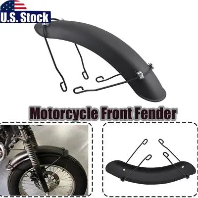 Motorcycle Front Fender W/Bracket Universal Fit For Harley Bobber Cafe Racer US • $33.39