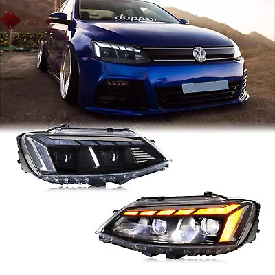 LED Headlights For Volkswagen VW Jetta MK6 2012-2018 Sequential Front Lamps • $499.99