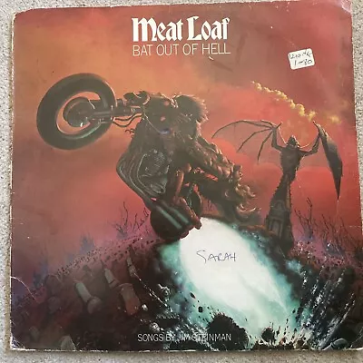 Meat Loaf – Bat Out Of Hell LP Album Vinyl Epic – EPC 82419 PROMO 1977 • £11.99