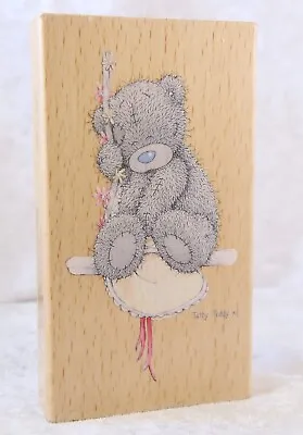 Me To You Bear 2010 Tatty Teddy Bear Sitting Happy Rubber Stamp Crafts Hobbies • £2