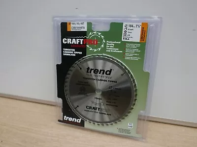 Trend 184mm X 16mm 48t Tct Thin Kerf Saw Blade Dewalt Dcs570 Csb/18448ta • £17.69