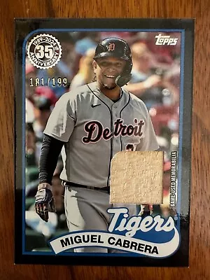 2024 Topps Series One Miguel Cabrera Black Border Parallel Bat Relic #181/199 !! • $1.50