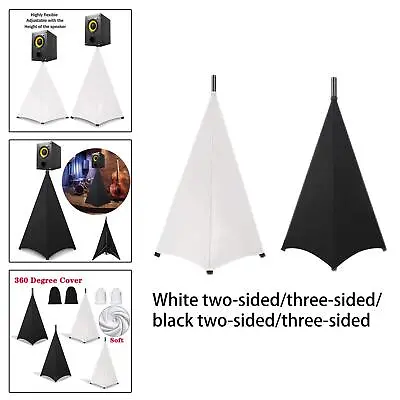 £18.23 • Buy Speaker Stand Cover Double Sided/Triple Sided DJ Speaker Covers Tripod Stretch