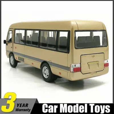 1:32 Toyota Coaster Bus Model Car Diecast Kid Toy Men Collection Gift • £21.99