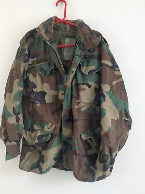 £45 • Buy US USMC M65 Jacket Woodland Camo Airborne Army Military  Small Regular