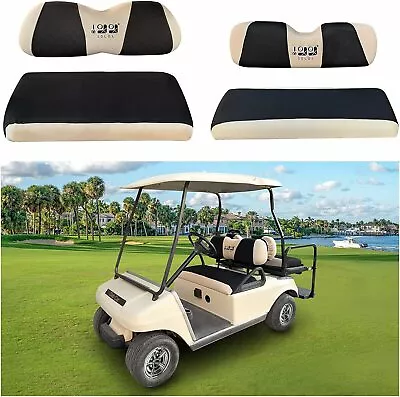 Golf Cart Front Rear Seat Cover Set Fit Club Car DS EZGO TXT RXV 4- Seater S+XS • $59.99