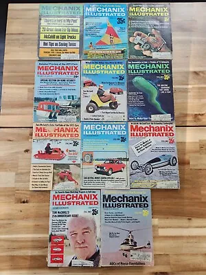 Lot Of 11 Vintage Mechanix Illustrated Magazine 1970 1971 1970s • $22