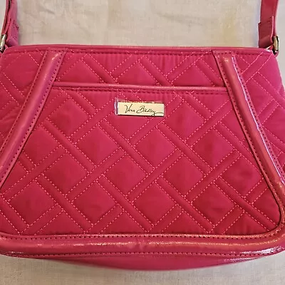 Vera Bradley Classic Fuchsia Trimmed Trapeze Crossbody Purse 14612-478280 NWT • $29.85