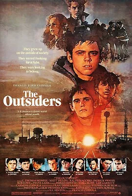 The Outsiders Movie Poster Art Photo Print 8x10 11x17 16x20 22x28 24x36 27x40 • $9.99