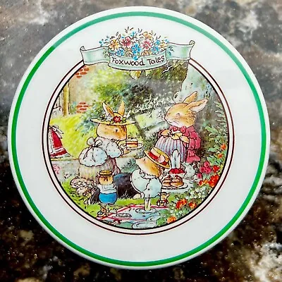 VILLEROY BOCH FOXWOOD TALES * BUNNIES PICNIC * Brian Paterson 1994 TRINKET BOX • $27.95