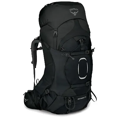 Osprey Aether 2197.9oz Herren-Trekkingrucksack Hiking Backpack Black • $267.31