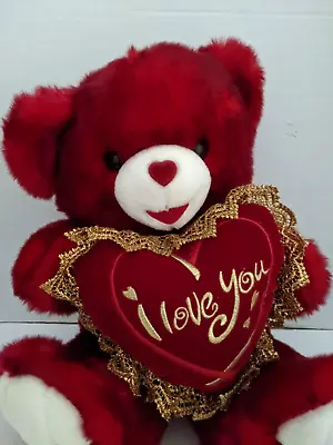 DanDee 2009 Sweetheart Teddy Bear   I LOVE YOU  Valentine Plush Stuffed.      1 • $14.98