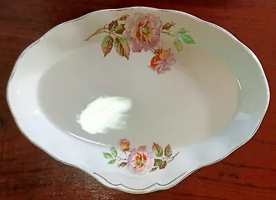 Grindley Cream Petal Ashdown Oval Single Tab Plate Made In England • $17.50