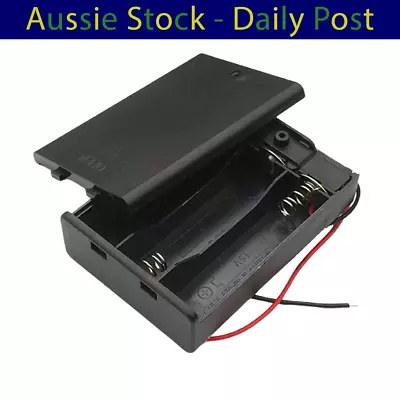 Battery Holder 3AA Box Case With Switch 3x1.5V 4.5V 2A 2pcs • $14.80