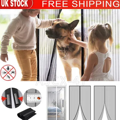 £5.09 • Buy Magnetic Magic Curtain Door Mesh Fastening Mosquito Fly Bug Insect Net Screen UK