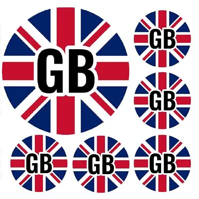 900 Mini GB Union Jack 10mml Glossy Stickers Spot Stickers Journal Stickers • £2.98