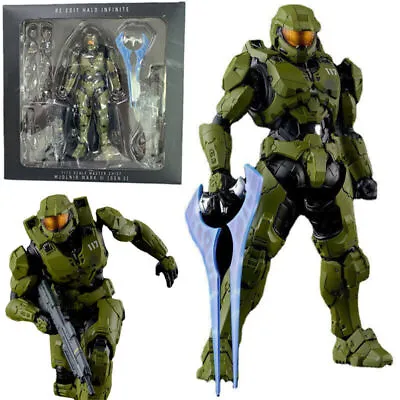 Halo Infinite Master Chief Action Figure Desktop Model Statue PVC Toys Props • £21.02