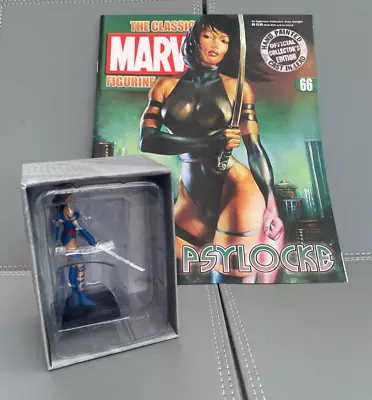 Eaglemoss Marvel Classic Collection Psylocke No 66 Display Figure And Mag • £9.99