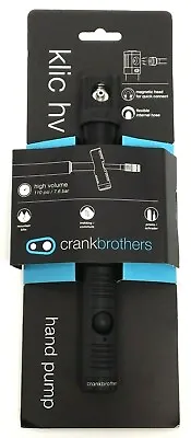 Crank Brothers Klic HV Bicycle Mini Pump Midnight Black • $34.85