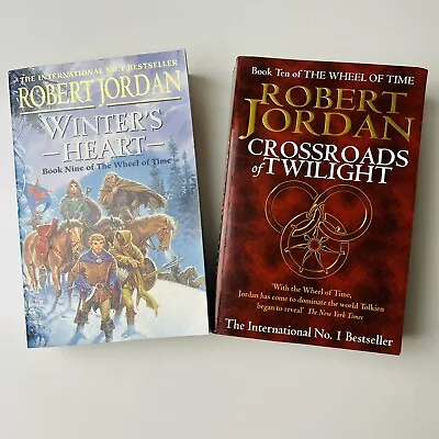 Robert Jordan Books 9 + 10 Wheel Of Time: Crossroads Of Twilight Winters Heart • $28.95